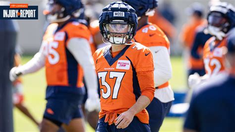 Broncos rookie CB Riley Moss to miss about four weeks with core muscle injury